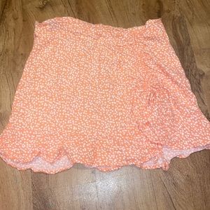Pink peachy womens skirt